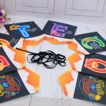 Varal de letras NEON decorativo tema Festa Boteco