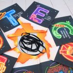 Varal de letras NEON decorativo tema Festa Boteco