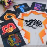 Varal de letras NEON decorativo tema Festa Boteco