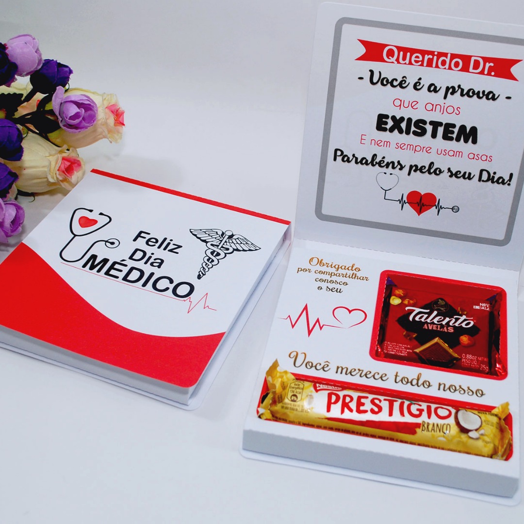 Caixinha Talento e Prestígio Dia do Médico montada