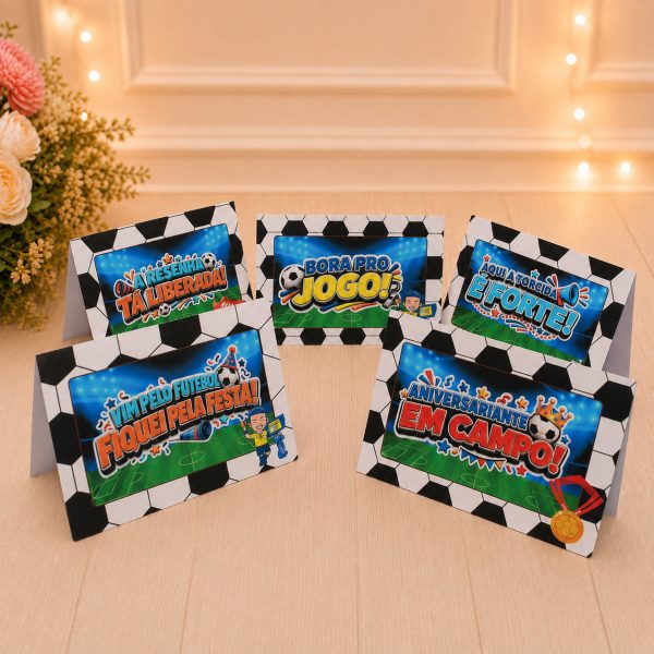 Plaquinhas Decorativas Para Aniversário Tema Futebol