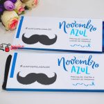 Novembro Azul Capinha para Barra de Chocolates