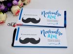 Novembro Azul Capinha para Barra de Chocolates