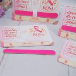 Outubro Rosa Cartão para Mini Lixa (com Mini Lixa Inclusa)