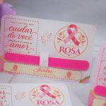 Outubro Rosa Cartão para Mini Lixa (com Mini Lixa Inclusa)
