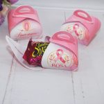 Outubro Rosa Porta Bombom - Estampa Rosa Claro