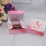 Outubro Rosa Caixinha para 3 Bis ou Mini Talento - Estampa Rosa Claro