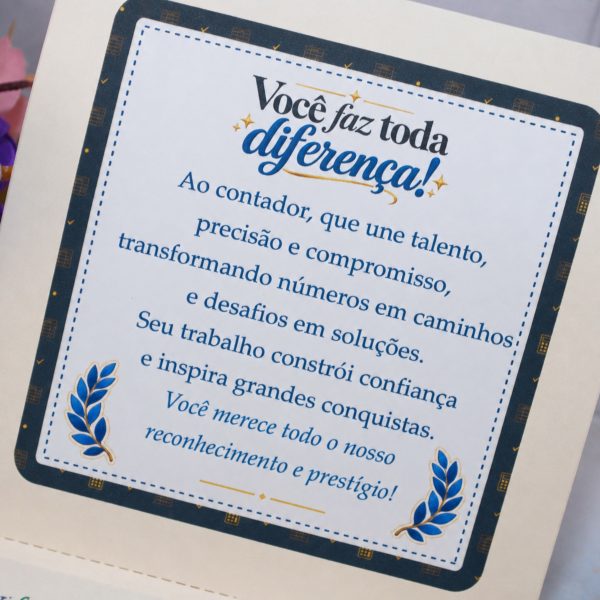Dia do Contador Caixinha Para Talento e Prestigio