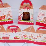 Lembrancinha de Natal Caixa Para Mini Panetone de 80g
