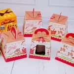Lembrancinha de Natal Caixa Para Mini Panetone de 80g
