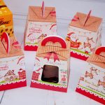 Lembrancinha de Natal Caixa Para Mini Panetone de 80g