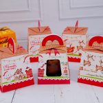 Lembrancinha de Natal Caixa Para Mini Panetone de 80g