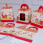 Lembrancinha de Natal Caixa Para Mini Panetone de 80g