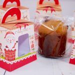Lembrancinha de Natal Caixa Para Mini Panetone de 80g