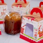Lembrancinha de Natal Caixa Para Mini Panetone de 80g