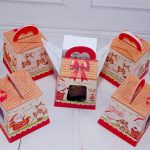 Lembrancinha de Natal Caixa Para Mini Panetone de 80g