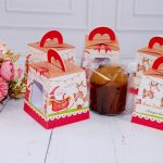 Lembrancinha de Natal Caixa Para Mini Panetone de 80g