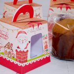 Lembrancinha de Natal Caixa Para Mini Panetone de 80g