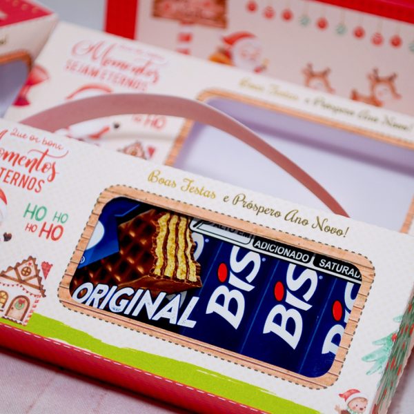 Lembrancinha de Natal Caixa Para Caixa de Bis