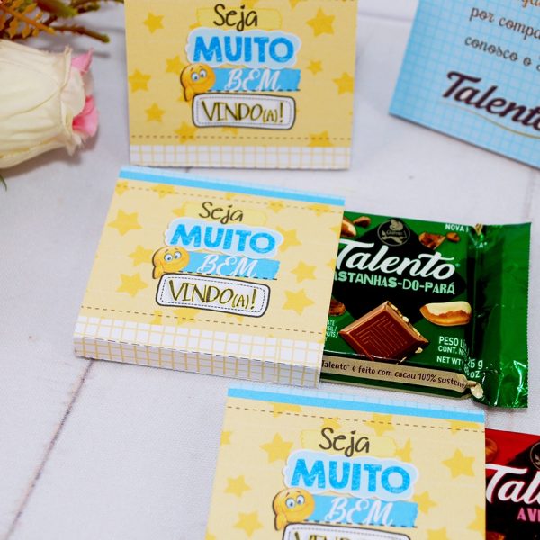 Brinde para novo funcionário capinha para mini talento