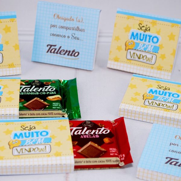 Brinde para novo funcionário capinha para mini talento