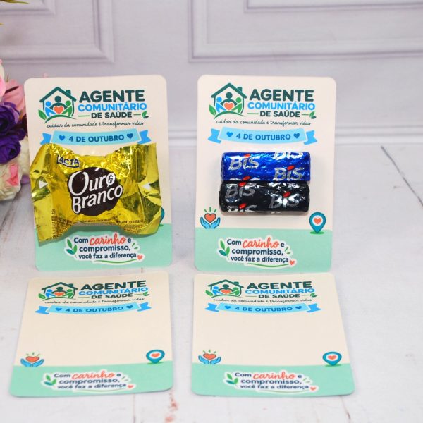 Dia do Agente Comunitário de Saúde Cartão para Chocolates