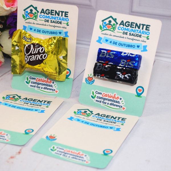 Dia do Agente Comunitário de Saúde Cartão para Chocolates