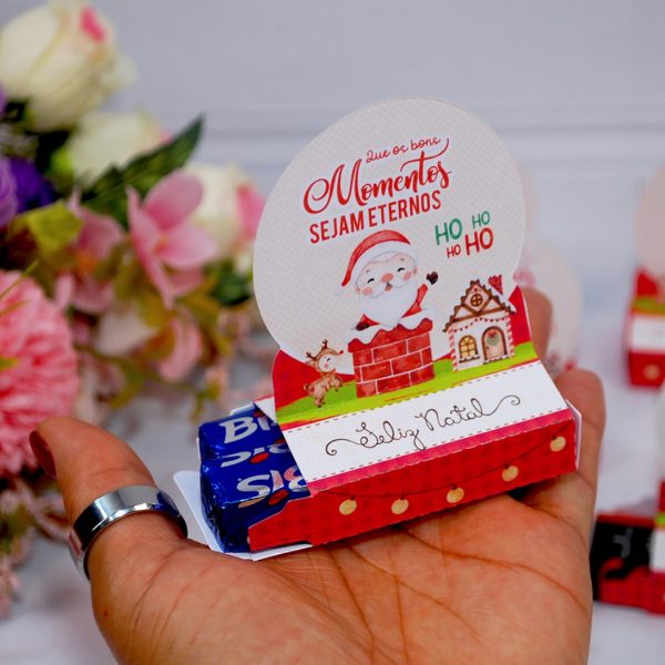 Lembrancinha de Natal Caixinha Porta Bis Duplo