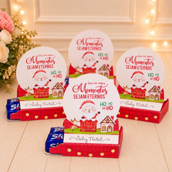 Lembrancinha de Natal Caixinha Porta Bis Duplo