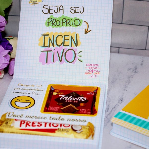 Lembrancinha Para Colaboradores Caixinha Talento e Prestígio