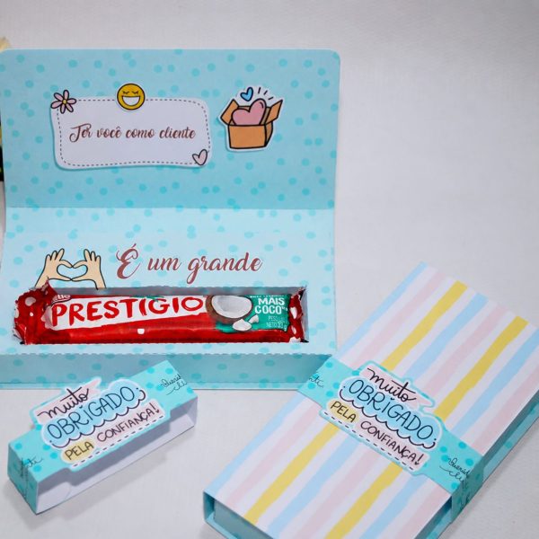 Lembrancinha para Clientes Caixinha para Prestígio