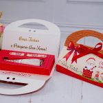 Lembrancinha de Natal Caixinha Para Mini Lixa e Esmalte