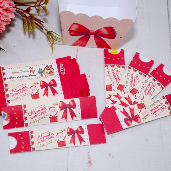 Lembrancinha de Natal Capinha Para Mini Lixas