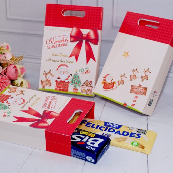 Lembrancinha de Natal Sacolinha Para Lembrancinha