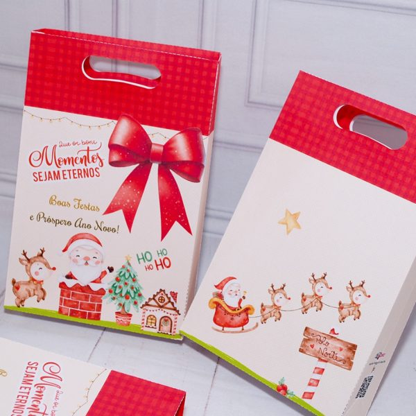 Lembrancinha de Natal Sacolinha Para Lembrancinha