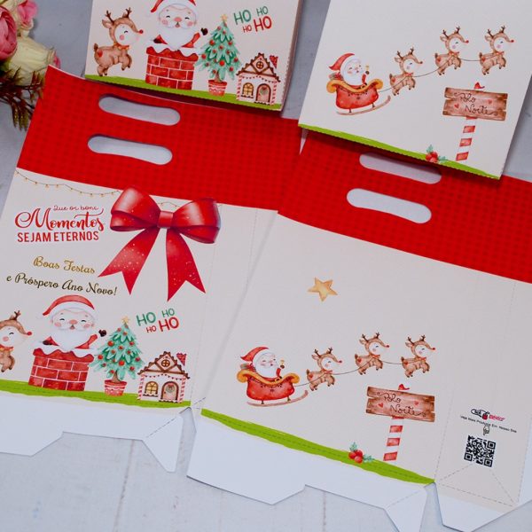 Lembrancinha de Natal Sacolinha Para Lembrancinha