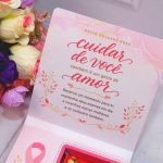 Outubro Rosa Caixinha para Talento e Prestigio - Estampa Rosa Claro