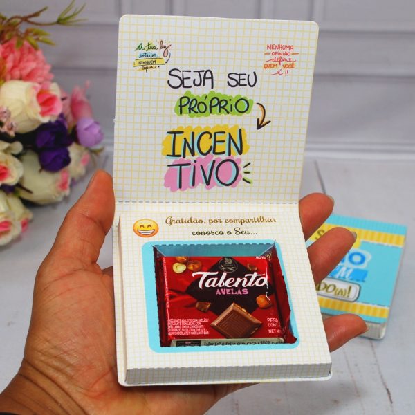 Lembrancinha para novo funcionário caixinha mini talento