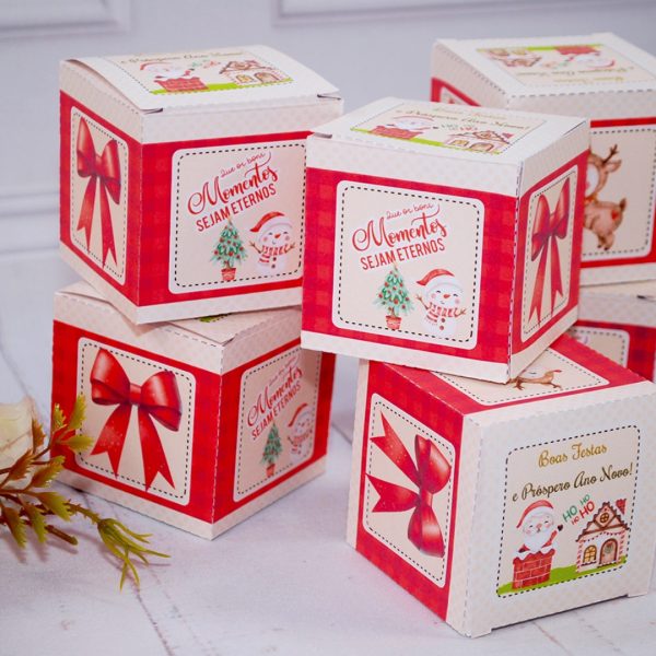 Lembrancinha de Natal Caixinha Para Brindes e Lembrancinhas