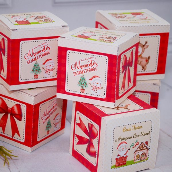 Lembrancinha de Natal Caixinha Para Brindes e Lembrancinhas