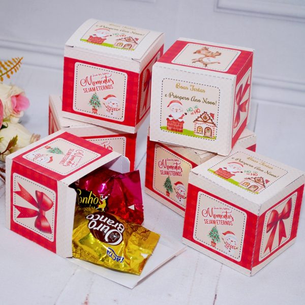 Lembrancinha de Natal Caixinha Para Brindes e Lembrancinhas