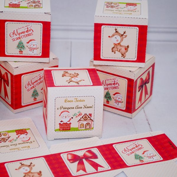 Lembrancinha de Natal Caixinha Para Brindes e Lembrancinhas