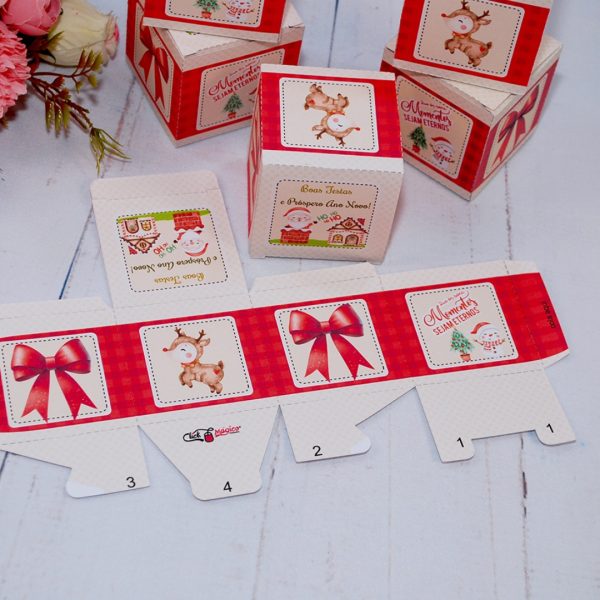 Lembrancinha de Natal Caixinha Para Brindes e Lembrancinhas