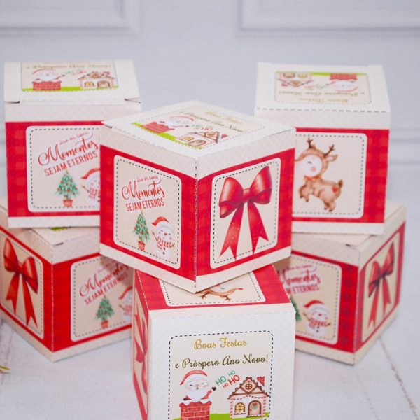Lembrancinha de Natal Caixinha Para Brindes e Lembrancinhas