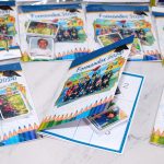 Álbum de Figurinhas Escolar com 40 Figurinhas para Recordação e Formatura Infantil