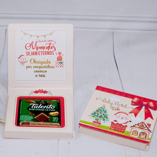 Lembrancinha de Natal Caixa Para Mini Talento