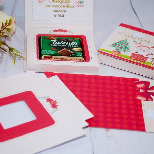 Lembrancinha de Natal Caixa Para Mini Talento