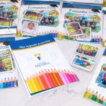 Álbum de Figurinhas Escolar com 40 Figurinhas para Recordação e Formatura Infantil