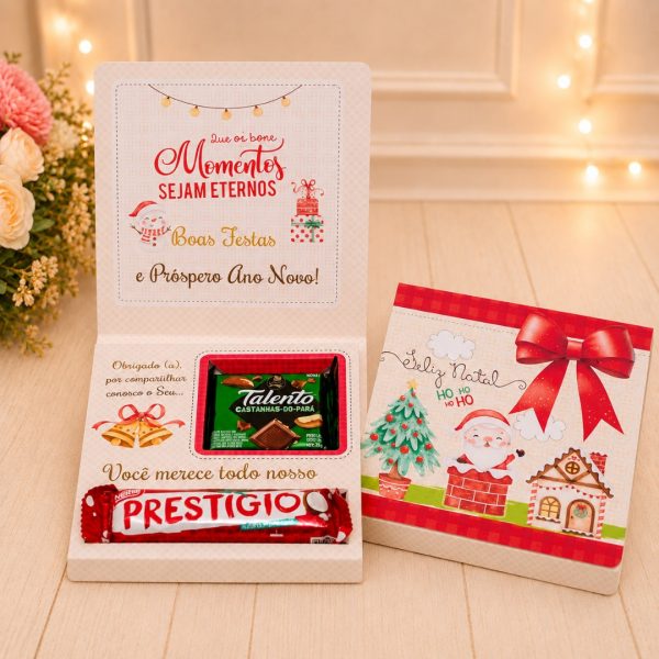 Lembrancinha de Natal Caixinha Para Talento e Prestigio