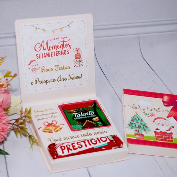 Lembrancinha de Natal Caixinha Para Talento e Prestigio